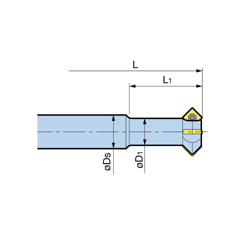 Multi-Insert Type C-CUTTER MINI Chamfering Tool