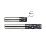 Multi Flute 20° Helix Stub & Long Length Fine Pitch Roughing Carbide X-Power Pro End Mills GM666/GM156 Series Plain Shank