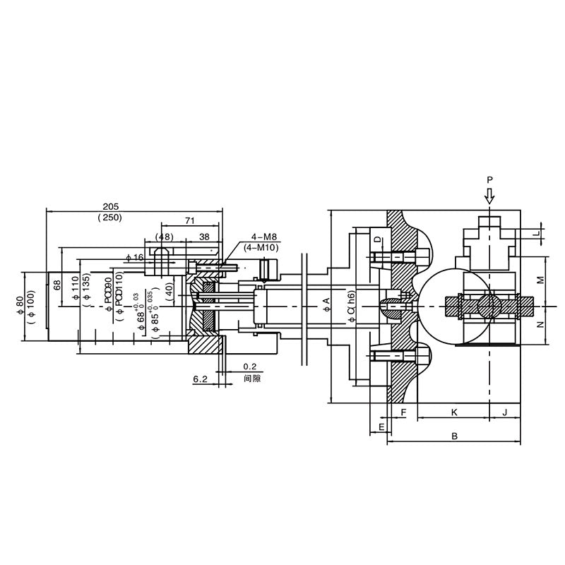 NHR 90° Index Type Auto Indexing chuck