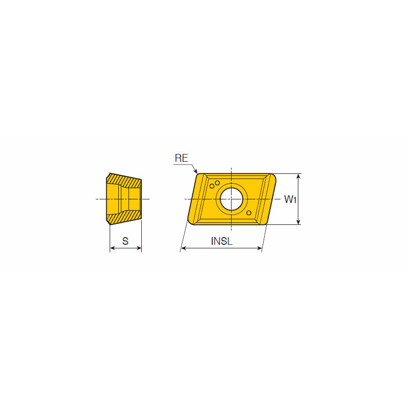 NPMT...L-G-C/L-HF-C Center inserts for TBTA-FB high feed deep drill heads (dia 25-65 mm) & TRGD3 Gun drill holders (dia 29-36 mm) - Big-tools Industrial Supply Tools for Metal Cutting