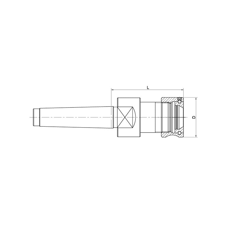 OZ Collet Chuck DIN6391   MTA2-OZ25-70~(MTB5-OZ32-80) - Makotools Industrial Supply Tools for Metal Cutting