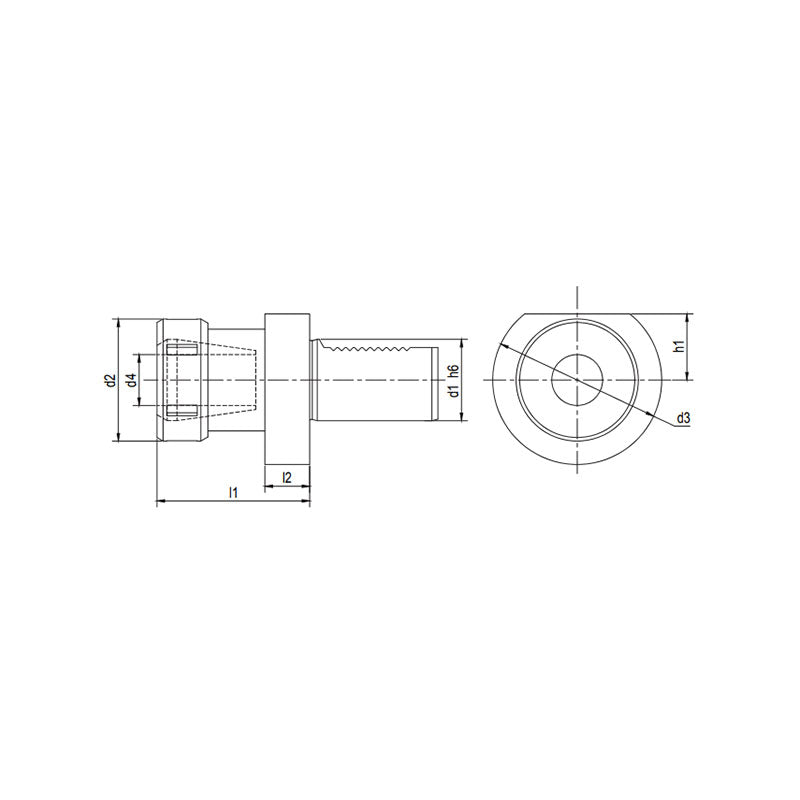 OZ Collet Chuck Form E3 E3-16xOZ16~(80xOZ32) - Makotools Industrial Supply Tools for Metal Cutting