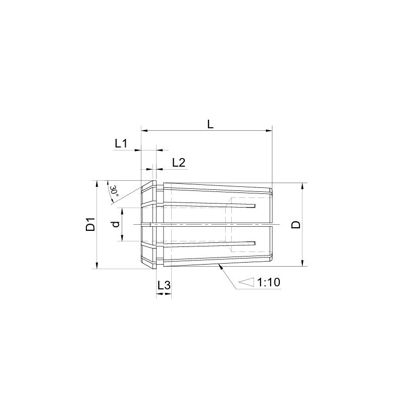 OZ Collet  OZ25B-02~ OZ25B-25 - Makotools Industrial Supply Tools for Metal Cutting