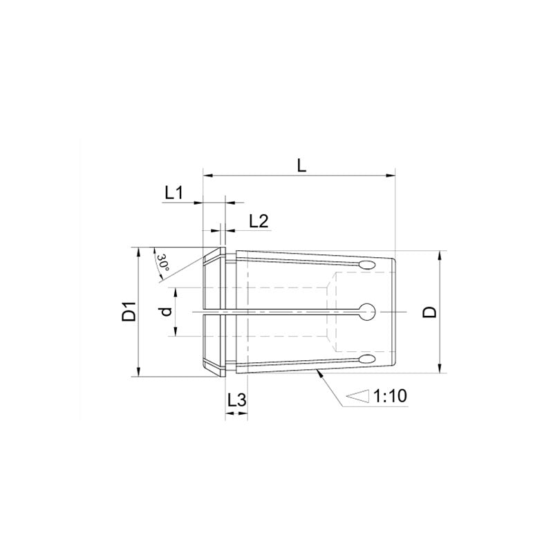 OZ Collet     OZ50A-43~ OZ50A-50 - Makotools Industrial Supply Tools for Metal Cutting