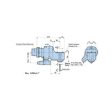 Offset Design Provides Optimum Tool Projection With Each Adapter Angle Head AG90 Series