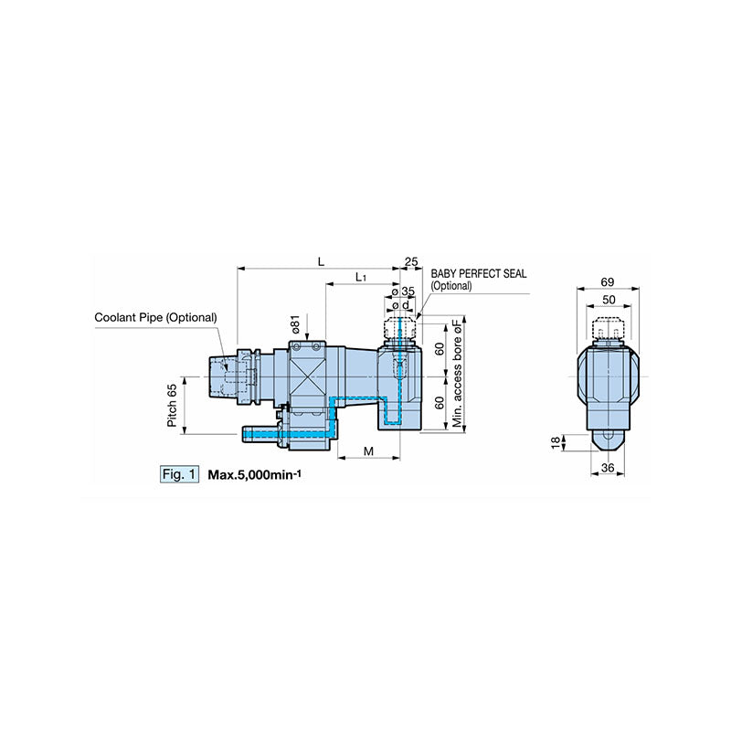 Oil Hole Type Angle Head AG90 Series