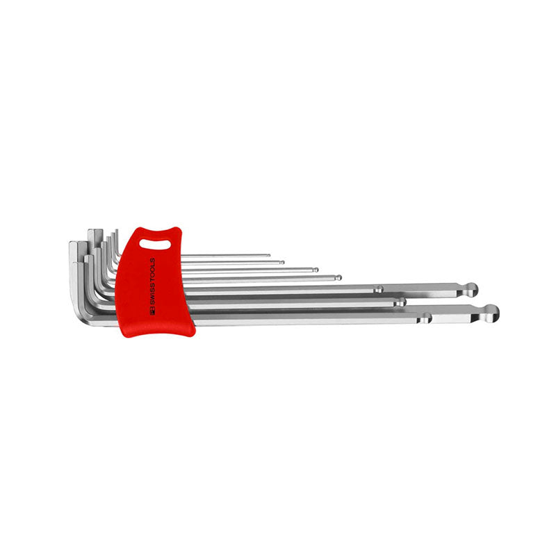 PB 212 LDH Key L-wrenches, long, with ball point, set in a compact plastic holder - Big-tools Industrial Supply Tools for Metal Cutting