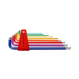 PB 212 LH RB RainBow key L-wrenches, long, with ball point, set in a practical plastic holder - Big-tools Industrial Supply Tools for Metal Cutting