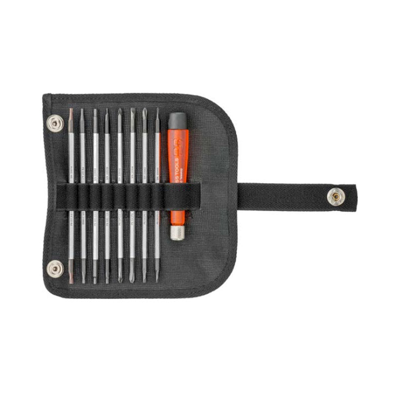 PB 510/513/515 Screwdrivers, set with telescopic handle and duplex interchangeable blades in a compact roll-up case - Big-tools Industrial Supply Tools for Metal Cutting