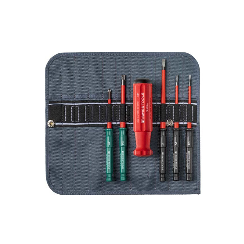 PB 5217 SU Classic VDE Slim screwdriver set in a compact high-quality roll-up textile case - Big-tools Industrial Supply Tools for Metal Cutting