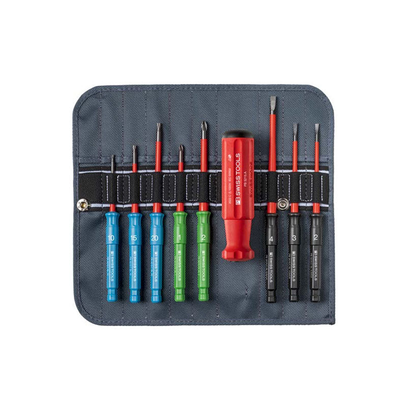 PB 5218 SU Classic VDE Slim screwdriver set in a compact high-quality roll-up textile case - Big-tools Industrial Supply Tools for Metal Cutting