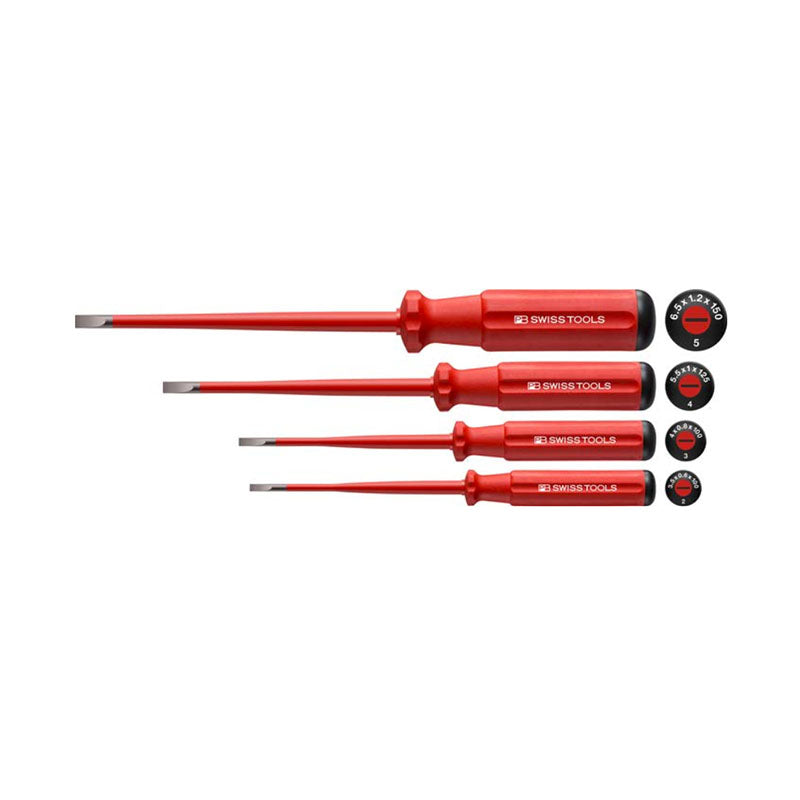 PB 5538 SL Classic VDE slim screwdriver set, fully insulated up to 1000 VAC/1500 VDC according to IEC/EN 60900 - Big-tools Industrial Supply Tools for Metal Cutting