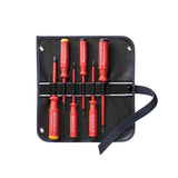 PB 5542 SU GY Classic VDE screwdriver set in a compact high-quality, 2-in-1 fabric roll-up case - Big-tools Industrial Supply Tools for Metal Cutting
