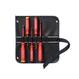 PB 5542 SU SL GY Classic VDE Slim screwdriver set in a compact high-quality, 2-in-1 fabric roll-up case - Big-tools Industrial Supply Tools for Metal Cutting