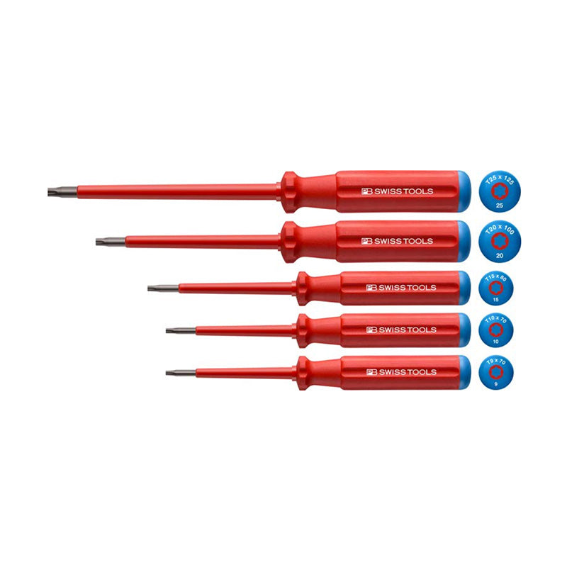 PB 5549 Classic VDE screwdriver set, fully insulated up to 1000 V AC/1500 V DC according to IEC/EN 60900 - Big-tools Industrial Supply Tools for Metal Cutting