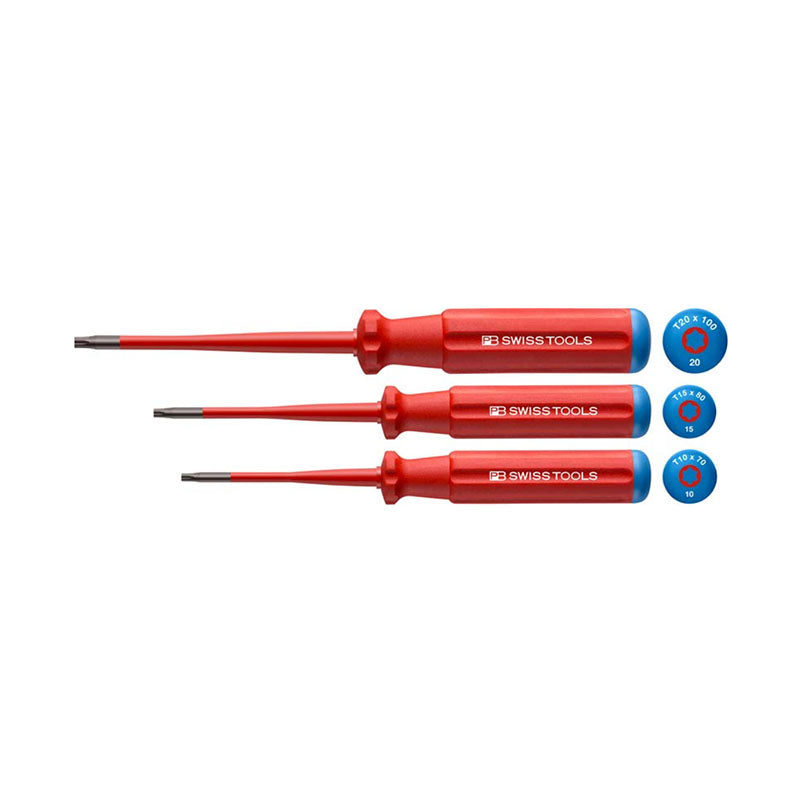 PB 5549 SL Classic VDE slim screwdriver set, fully insulated up to 1000 VAC/1500 VDC according to IEC/EN 60900 - Big-tools Industrial Supply Tools for Metal Cutting