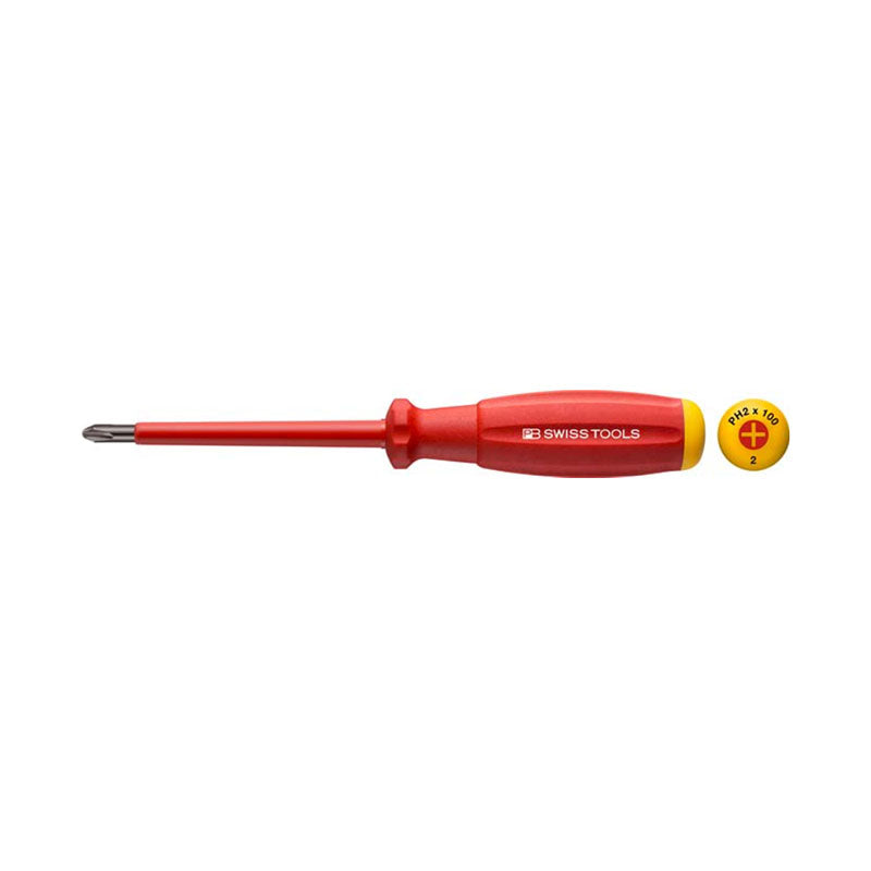 PB 58190 SwissGrip VDE screwdriver, fully insulated up to 1000 V AC/1500 V DC according to IEC/EN 60900 - Big-tools Industrial Supply Tools for Metal Cutting