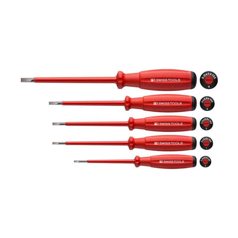 PB 58538 SwissGrip VDE screwdriver set, fully insulated up to 1000 V AC/1500 V DC according to IEC/EN 60900 - Big-tools Industrial Supply Tools for Metal Cutting