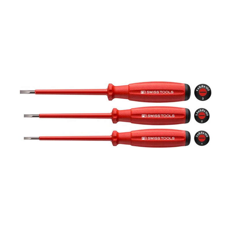 PB 58539 SwissGrip VDE screwdriver set, fully insulated up to 1000 V AC/1500 V DC according to IEC/EN 60900 - Big-tools Industrial Supply Tools for Metal Cutting