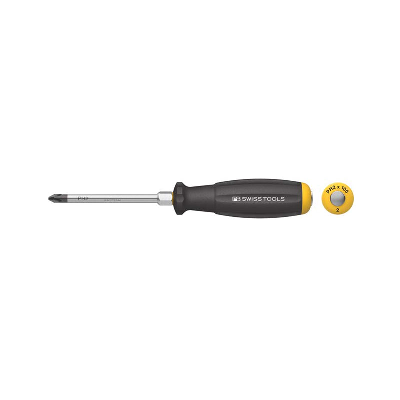 PB 8193 DN SwissGrip screwdrivers, with hexagonal wrench section and going-through blade
