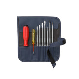 PB 8218 V01 SwissGrip screwdriver set with interchangeable blades in a compact, high-quality roll-up textile case - Big-tools Industrial Supply Tools for Metal Cutting