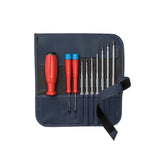 PB 8218 V02 SwissGrip screwdriver set with interchangeable blades in a compact, high-quality roll-up textile case - Big-tools Industrial Supply Tools for Metal Cutting