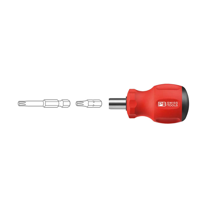 PB 8452 M SwissGrip Stubby universal Bit Holder, for PrecisionBits C 6.3 and E 6.3 (1/4") - Big-tools Industrial Supply Tools for Metal Cutting