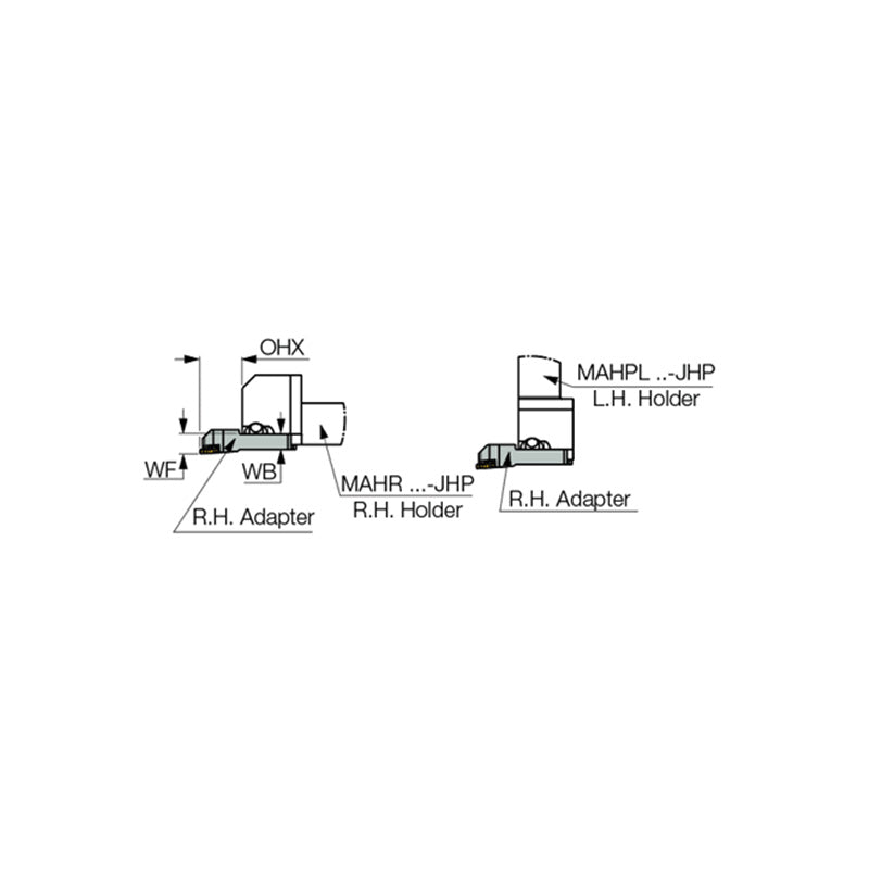 PCADRS/LS-JHP : Adapters with high-pressure coolant holes for PENTACUT 17 - Big-tools Industrial Supply Tools for Metal Cutting