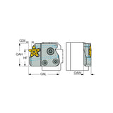 PCADRS/LS-JHP : Adapters with high-pressure coolant holes for PENTACUT 17 - Big-tools Industrial Supply Tools for Metal Cutting