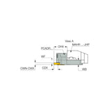 PCADR/L 24-JHP-QC : QUICK-PENTA Adapters with High-Pressure Coolant Holes, for QUICK-PENTA Grooving and Parting Inserts - Big-tools Industrial Supply Tools for Metal Cutting