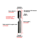 PCD Diamond Round Nose Milling Cutter Tungsten Steel - Big-tools Industrial Supply Tools for Metal Cutting