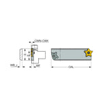 PCHBR/L : Double-Ended Parting and Grooving Blades for PENTACUT Inserts - Big-tools Industrial Supply Tools for Metal Cutting