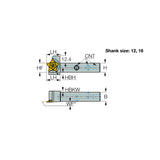 PCHRS-24 JHP-QC/MC : Holders with PENTA-CUT Inserts for Grooving and Parting Next to High Shoulders, Enables Quick Cutting Edge Indexing - Big-tools Industrial Supply Tools for Metal Cutting