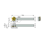 PCHR/L-24 : Grooving, Parting and Recessing Holders Carrying Inserts with 5 Cutting Edges - Big-tools Industrial Supply Tools for Metal Cutting