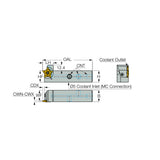 PCHR/L-24-JHP-QC/MC : Grooving, Parting and Recessing Tools with Safety Lock Clamping for Five Cutting Edged Inserts - Big-tools Industrial Supply Tools for Metal Cutting