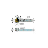 PCHR/L-24-JHP-QC/MC : Grooving, Parting and Recessing Tools with Safety Lock Clamping for Five Cutting Edged Inserts - Big-tools Industrial Supply Tools for Metal Cutting