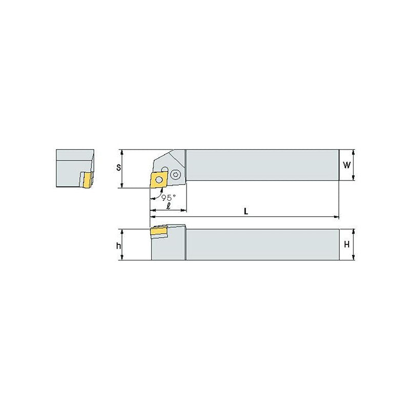 PCLN R/L Turning tool holder A P - Makotools Industrial Supply Tools for Metal Cutting