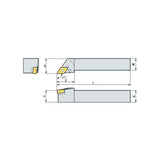 PDJN R/L Turning tool holder A P - Makotools Industrial Supply Tools for Metal Cutting