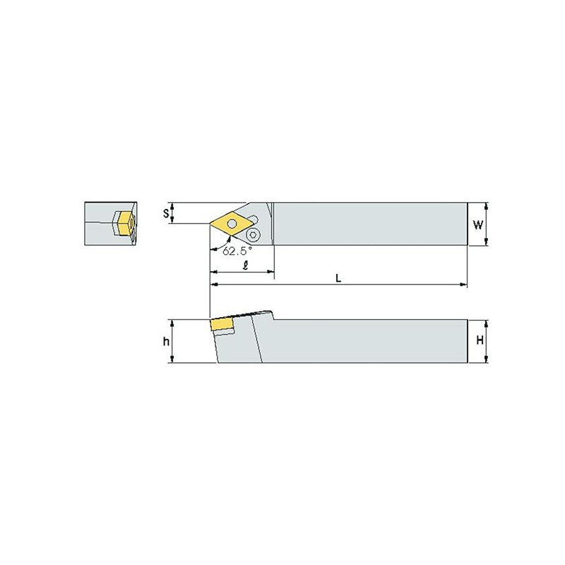 PDNN R/L Turning tool holder A P - Makotools Industrial Supply Tools for Metal Cutting