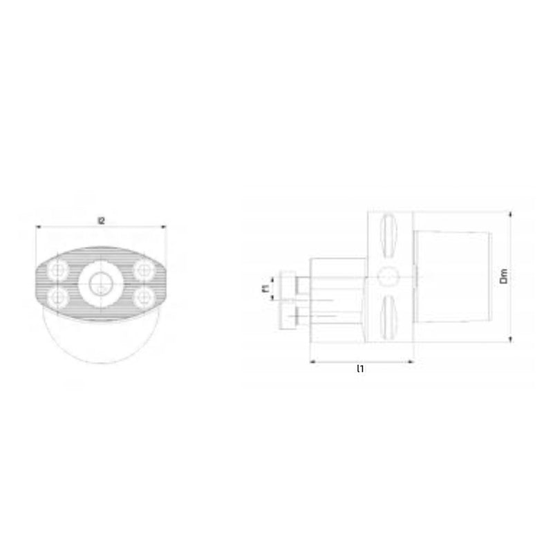PSC-SR70 Adapter Handle-R/LG 0° PSC50-SR70-RG-050 PSC50-SR70-LG-050 - Big-tools Industrial Supply Tools for Metal Cutting