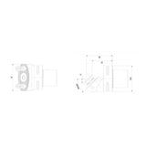 PSC-SR70 Adapter Handle-R/LX 45° PSC50-SR70-RX-045-050 PSC50-SR70-LX-045-050 - Big-tools Industrial Supply Tools for Metal Cutting