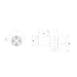 PSC-SR Face Slotting Adapter-R/L PSC32-SR16-033R PSC32-SR16-033L - Big-tools Industrial Supply Tools for Metal Cutting