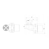 PSC-SR Adapter Handle-F 90° PSC32-SR25-33-RF PSC32-SR25-33-LF - Big-tools Industrial Supply Tools for Metal Cutting