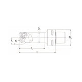 PSC Boring Bars DWLNR/L  Kr95° Coromant Capto Shank Insert: WNMM WNMG WNGA WNMA