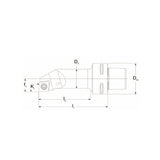 PSC Boring Bars SCLCR/L  Kr75° Coromant Capto Shank Insert: CCMT CCGT CCGX CCET CCMW