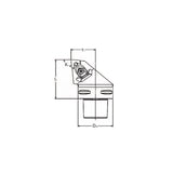 PSC Turning Holder DCLNR/L Kr95° Coromant Capto shank Insert: CNMM CNMG CNMA CNGA