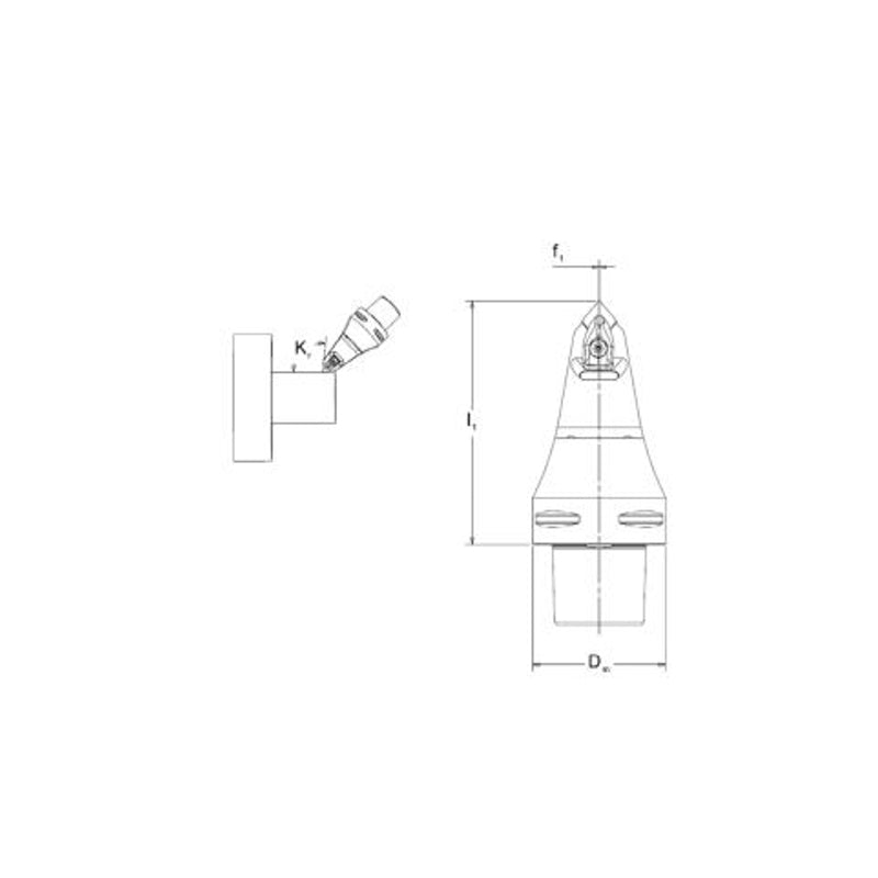PSC Turning Holder DCMNN-Kr50° Coromant Capto shank Insert: CNMM CNMG CNMA CNGA - Big-tools Industrial Supply Tools for Metal Cutting
