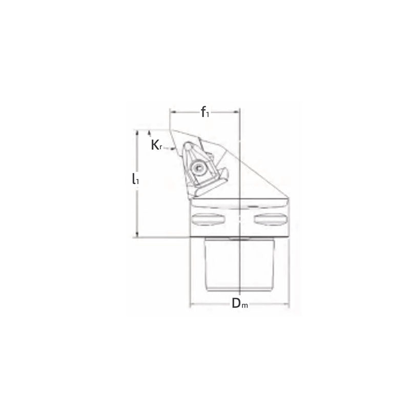 PSC Turning Holder DDJNR/L Kr93° Coromant Capto Shank Insert: DNMM DNMG DNMA DNGA