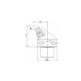 PSC Turning Holder DDHNR/L Kr107.5° Coromant Capto Shank Insert: DNMM DNMG DNMA DNGA