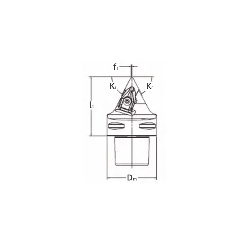 PSC Turning Holder DDHNR/L Kr107.5° Coromant Capto Shank Insert: DNMM DNMG DNMA DNGA